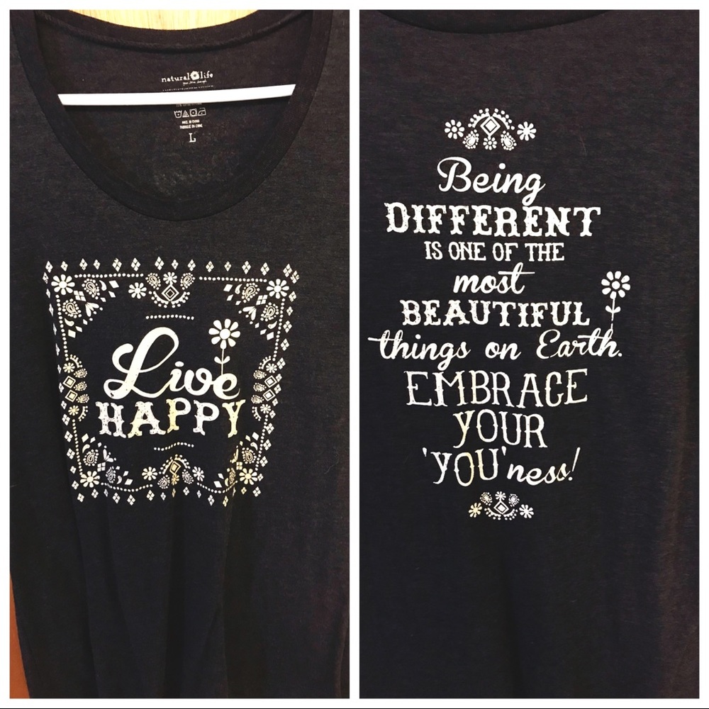 Love Happy v neck shirt